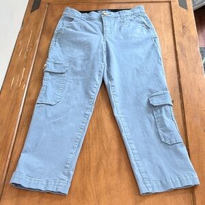 Democracy Light Blue Cargo Pants Size 8